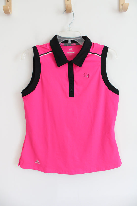 Adidas Hot Pink & Black HCC Polo Tank | M