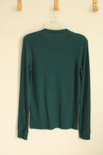 Aeropostale Green and Yellow Northeast New York Thermal Shirt | XS