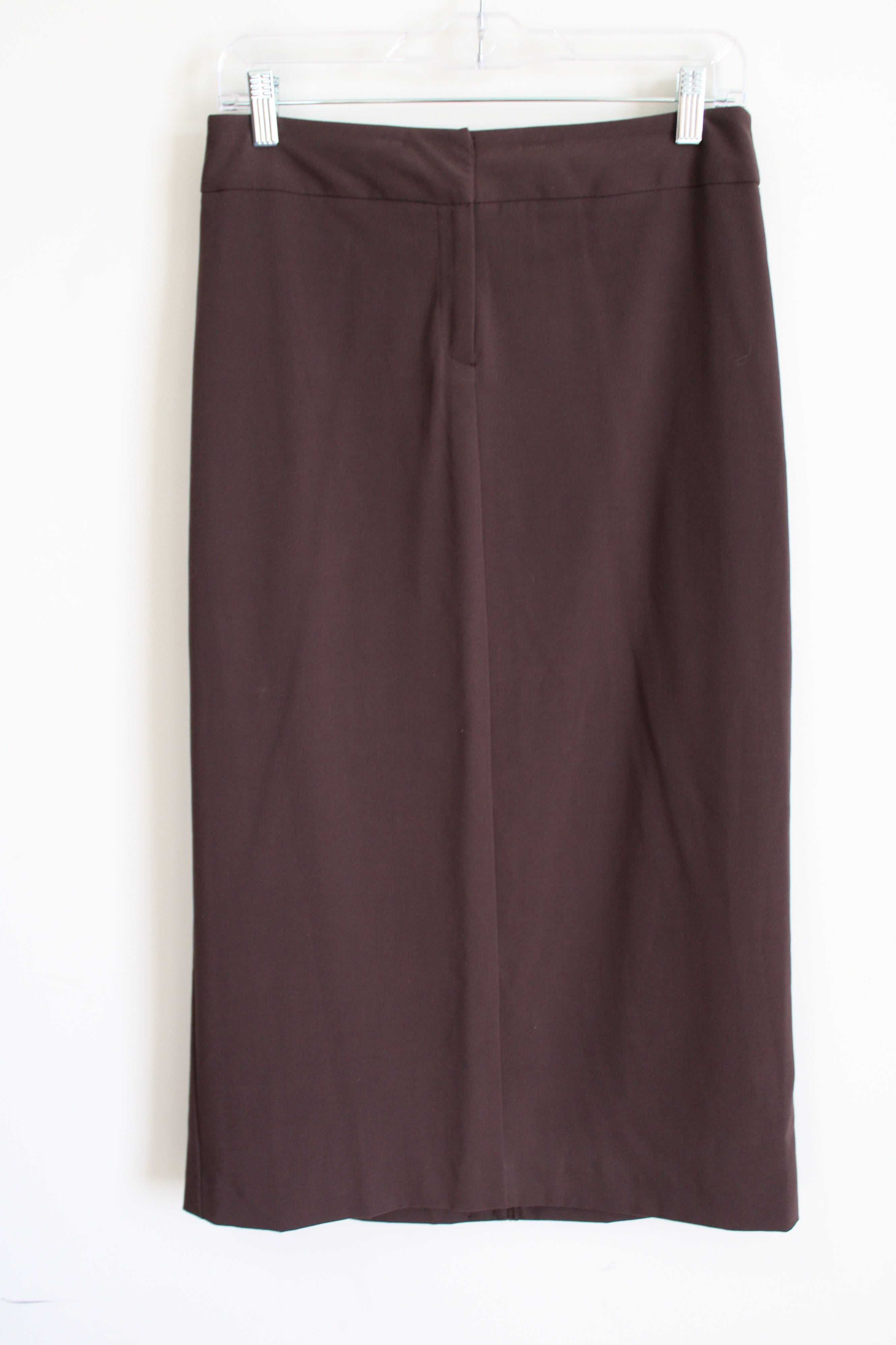 Nine & Company Basics Stretch Brown Skirt | 10 Petite