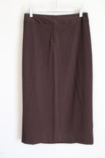 Nine & Company Basics Stretch Brown Skirt | 10 Petite