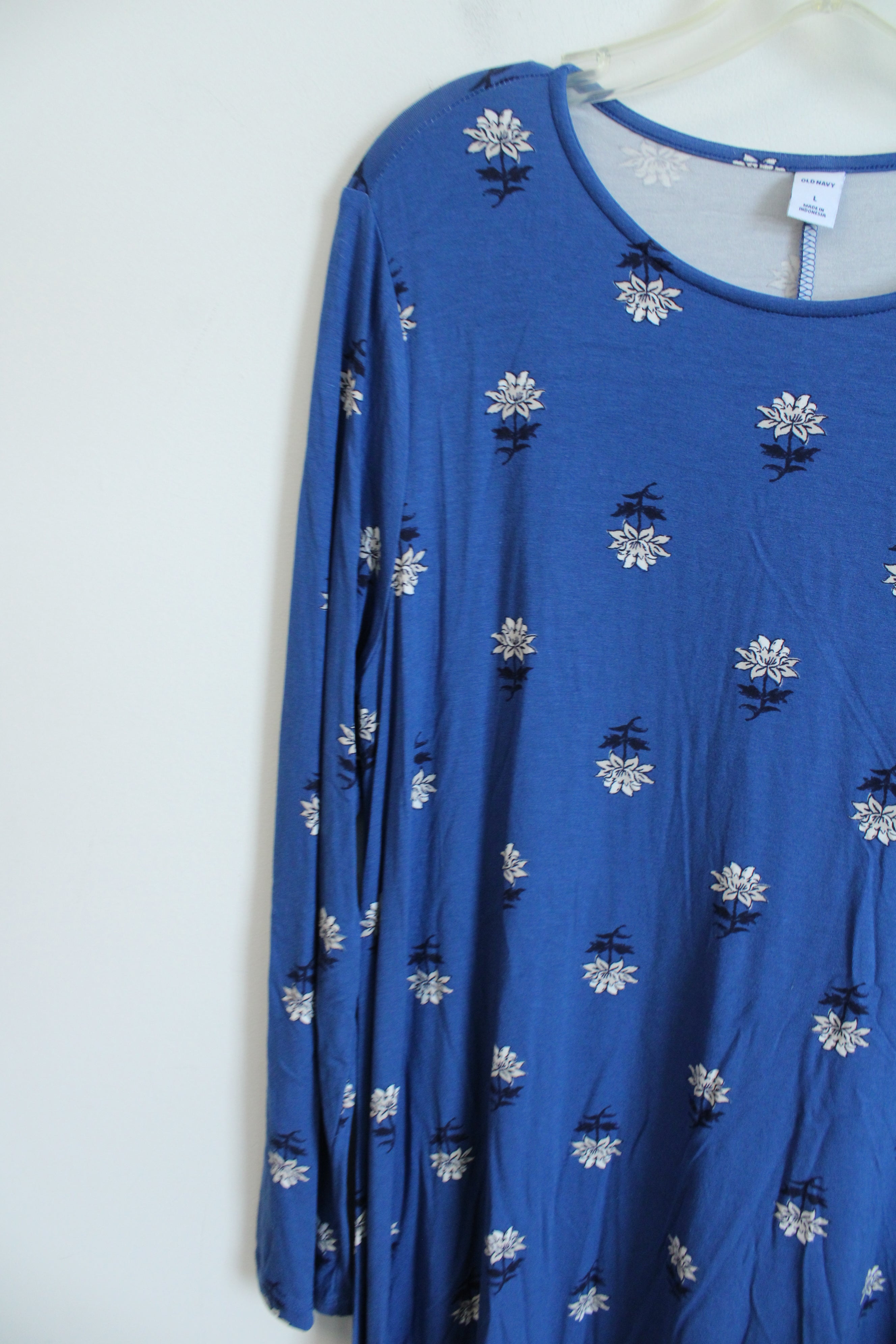 old navy blue flower dress Fit & Flare Floral Smocked Midi Cami Dress