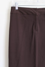 Nine & Company Basics Stretch Brown Skirt | 10 Petite