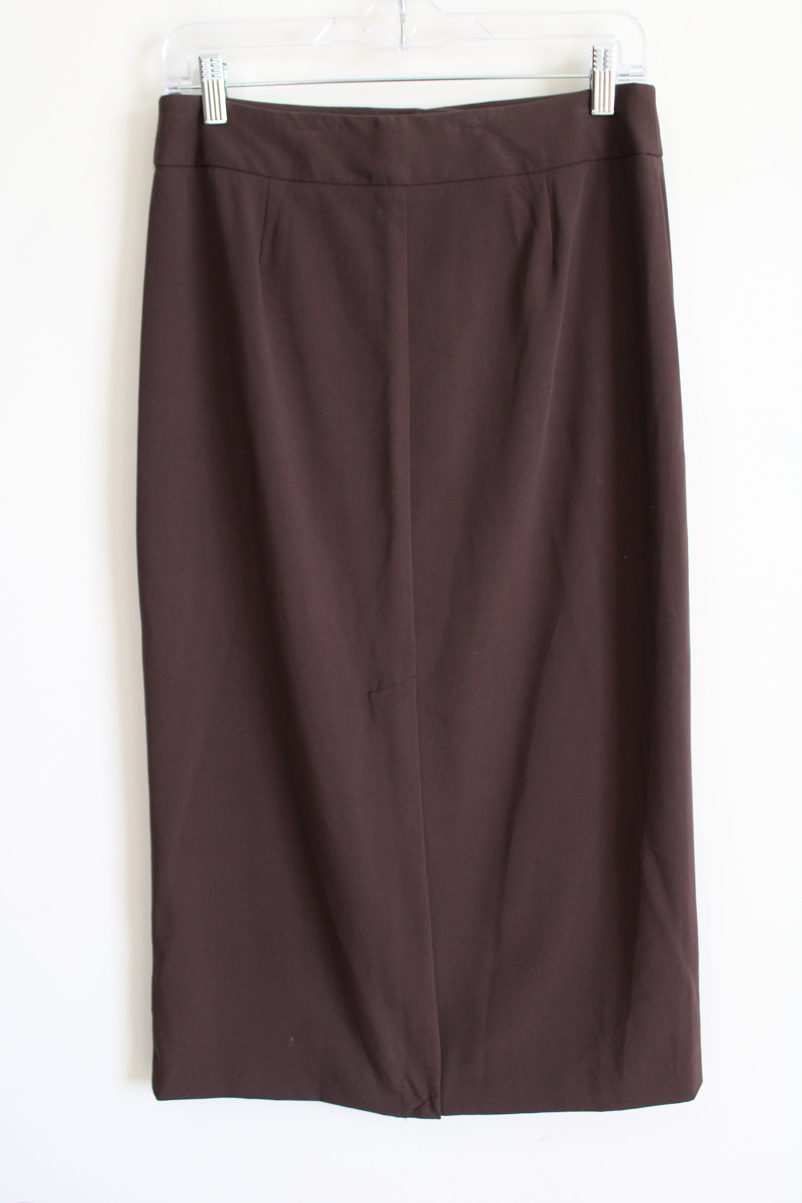 Nine & Company Basics Stretch Brown Skirt | 10 Petite