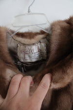 Vintage Pollack's Mink Farm Brown Mink Fur Cape