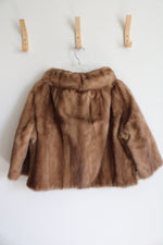 Vintage Pollack's Mink Farm Brown Mink Fur Cape