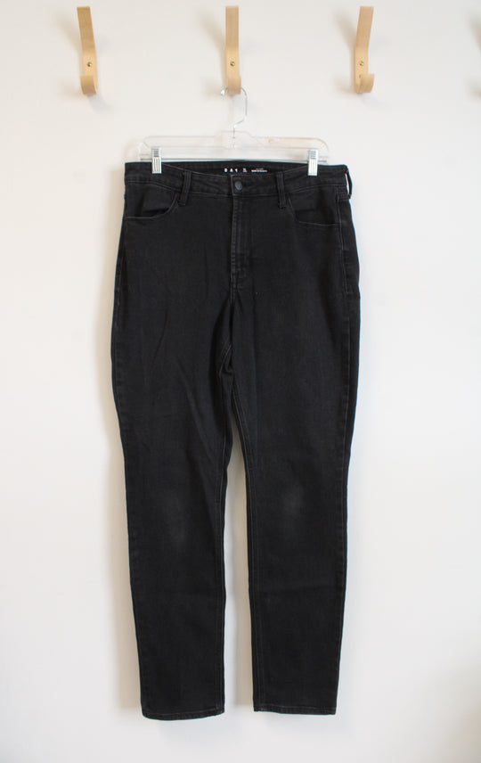 Old Navy High Rise Wow Straight Black Jeans | 12