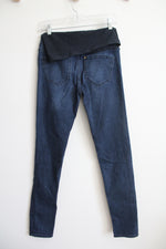 Mama Maternite Full Panel Skinny Dark Wash Maternity Jeans | 4