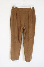 Norton McNaughton Brown Sueded Pant | 10 Petite