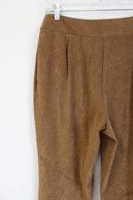 Norton McNaughton Brown Sueded Pant | 10 Petite