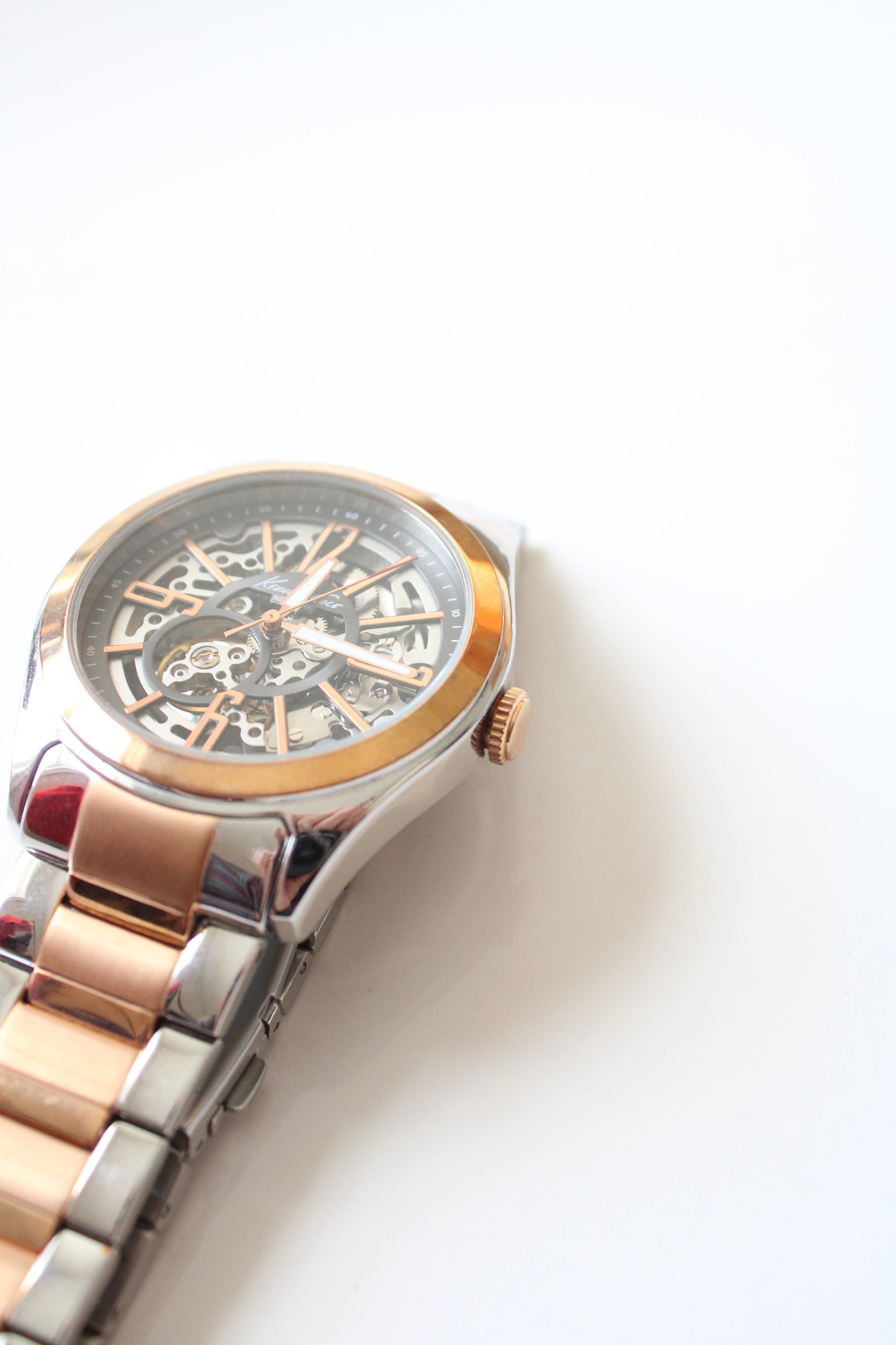 Kenneth Cole Stainless Steel Water Resistant Two-Toned Analog Watch