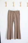 New H&M Brown Checkered Flare Dress Pants | 6