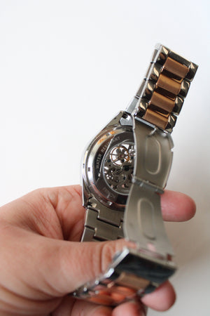 Kenneth Cole Stainless Steel Water Resistant Two-Toned Analog Watch