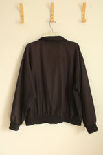 Amati Black Zip Front Bomber Jacket | XL
