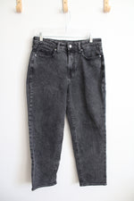 Old Navy O.G. Straight High Rise Gray Jeans | 8 Petite