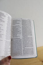 Earthen Teal LeatherTouch Personal Size Giant Print Christian Standard Bible