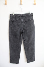 Old Navy O.G. Straight High Rise Gray Jeans | 8 Petite