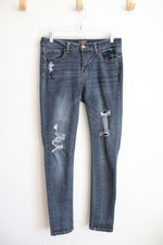 Wax Jean Distressed Skinny Jeans | 9