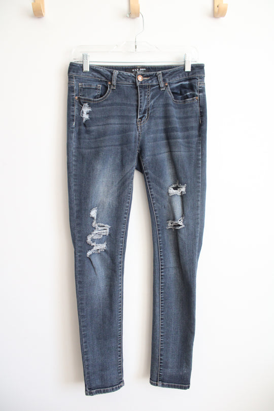 Wax Jean Distressed Skinny Jeans | 9