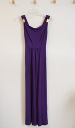 Ann Taylor Purple Knit Maxi Dress | XS