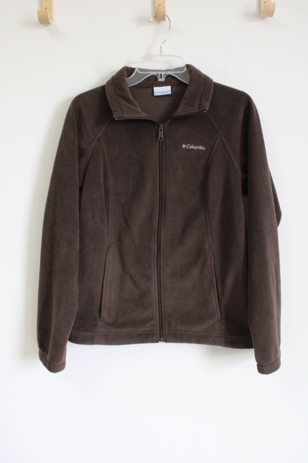 Columbia Brown Fleece Zip Up Jacket | M