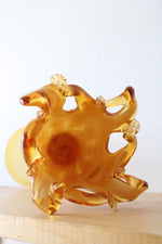 Murano Italy Hand Blown Art Glass Candle Holder Pedestal Vase