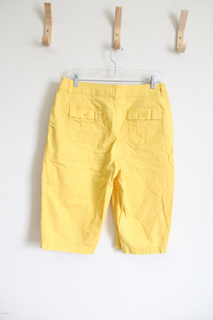Croft & Barrow Yellow Natural Fit Long Short | 12