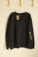 NEW Carhartt Black Crew Neck Heavyweight Pullover Sweatshirt | XL