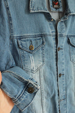 IMRANM Medium Wash Denim Jean Jacket | L