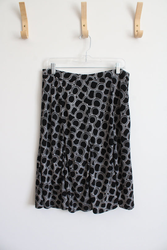 George Stretch Black and White Patterned Skirt | 12/14