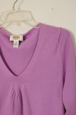 Talbots Light Purple V-Neck Sweater | M