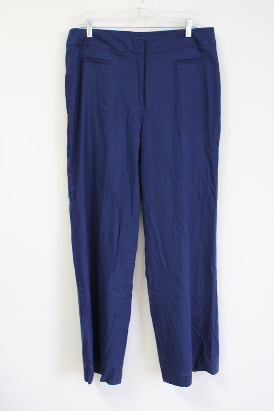 Chadwicks Of Boston Blue Linen Trouser Pants | 14
