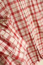 NEW J. Crew Light Red and White Plaid Button Down Shirt | XL-T
