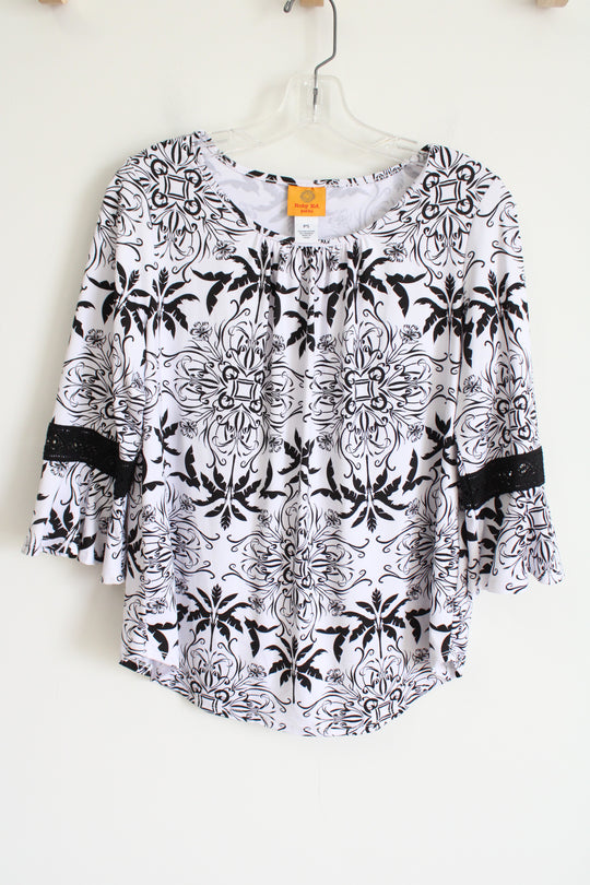 Ruby Rd. Black and White Top | S