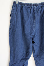 Chic Vintage Elastic Waistband Denim Jeans | 16 Petite