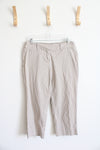 New York and Company Tan Checkered Capris | 6