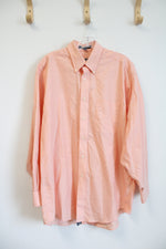 Lanesboro Peach Long Sleeved Button Down Shirt | M