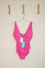 NEW Melissa Odabash Pink V-neck Swimsuit | 10