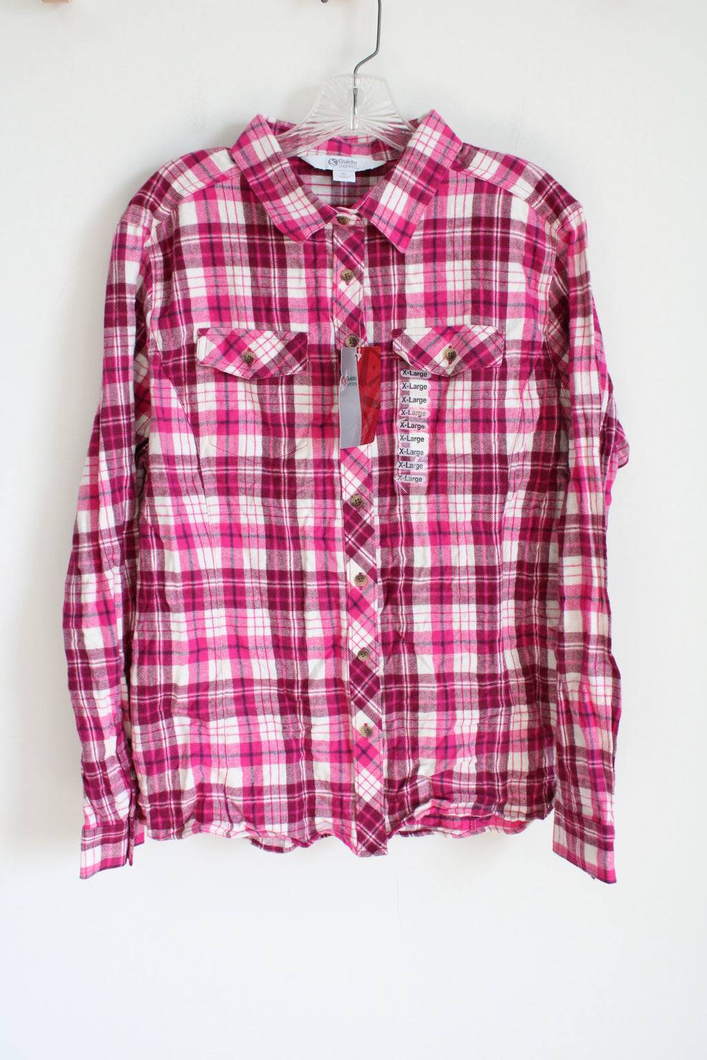 NEW Guide Series Pink Plaid Flannel | XL