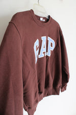 Gap Brown & Blue Logo Crewneck Sweatshirt | S