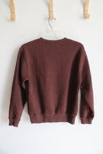 Gap Brown & Blue Logo Crewneck Sweatshirt | S