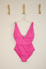 NEW Melissa Odabash Pink V-neck Swimsuit | 10