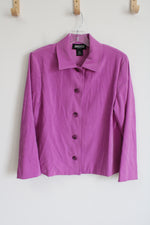 Briggs Button Down Purple Top | S