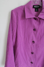 Briggs Button Down Purple Top | S