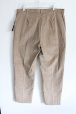 NEW Briggs New York Slender Fit Tan Corduroy Pant | 16