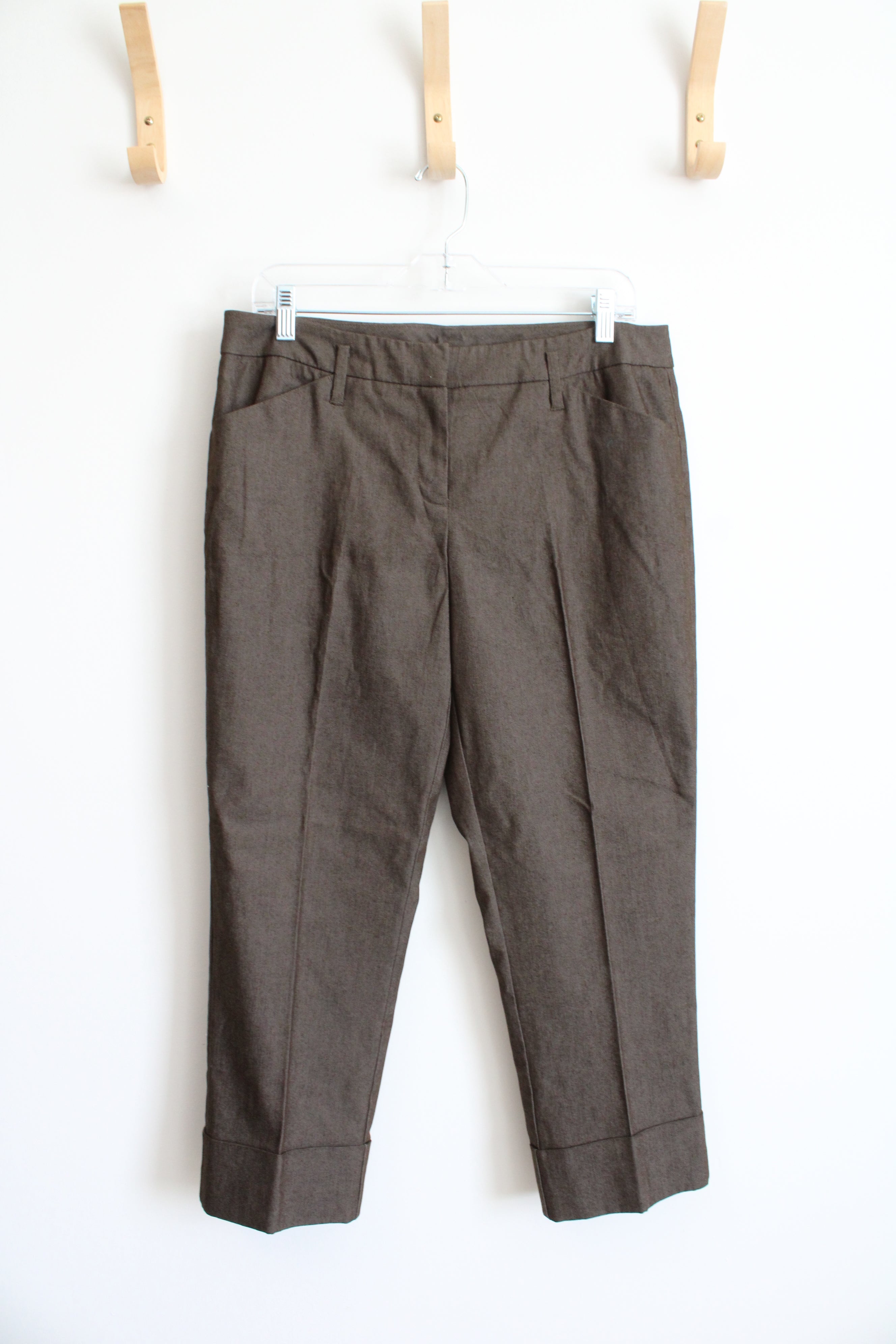 ny & co dress pants New York and Company Brown Dress Pants