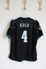 NFL Reebok Philadelphia Eagles Black #4 Kolb Jersey | Youth L (14/16)