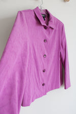 Briggs Button Down Purple Top | S