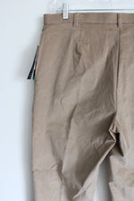 NEW Briggs New York Slender Fit Tan Corduroy Pant | 16