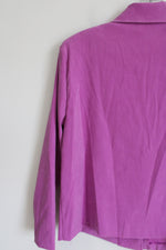 Briggs Button Down Purple Top | S