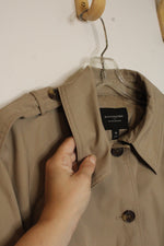 Banana Republic Tan Water Resistant Cropped Trench Jacket | M